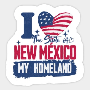 New México my homeland Sticker